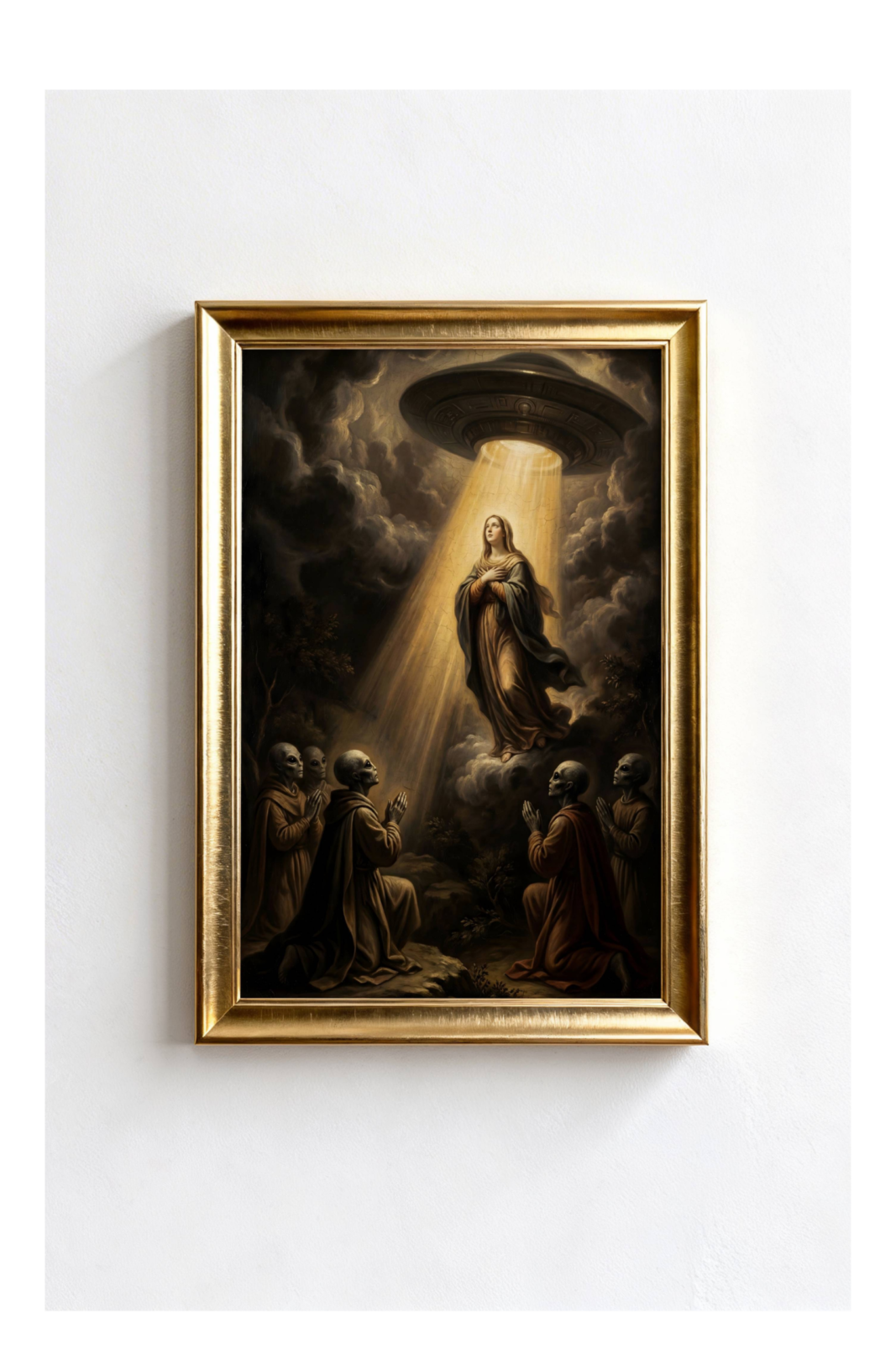 The Assumption - Biblical UFO Art Print