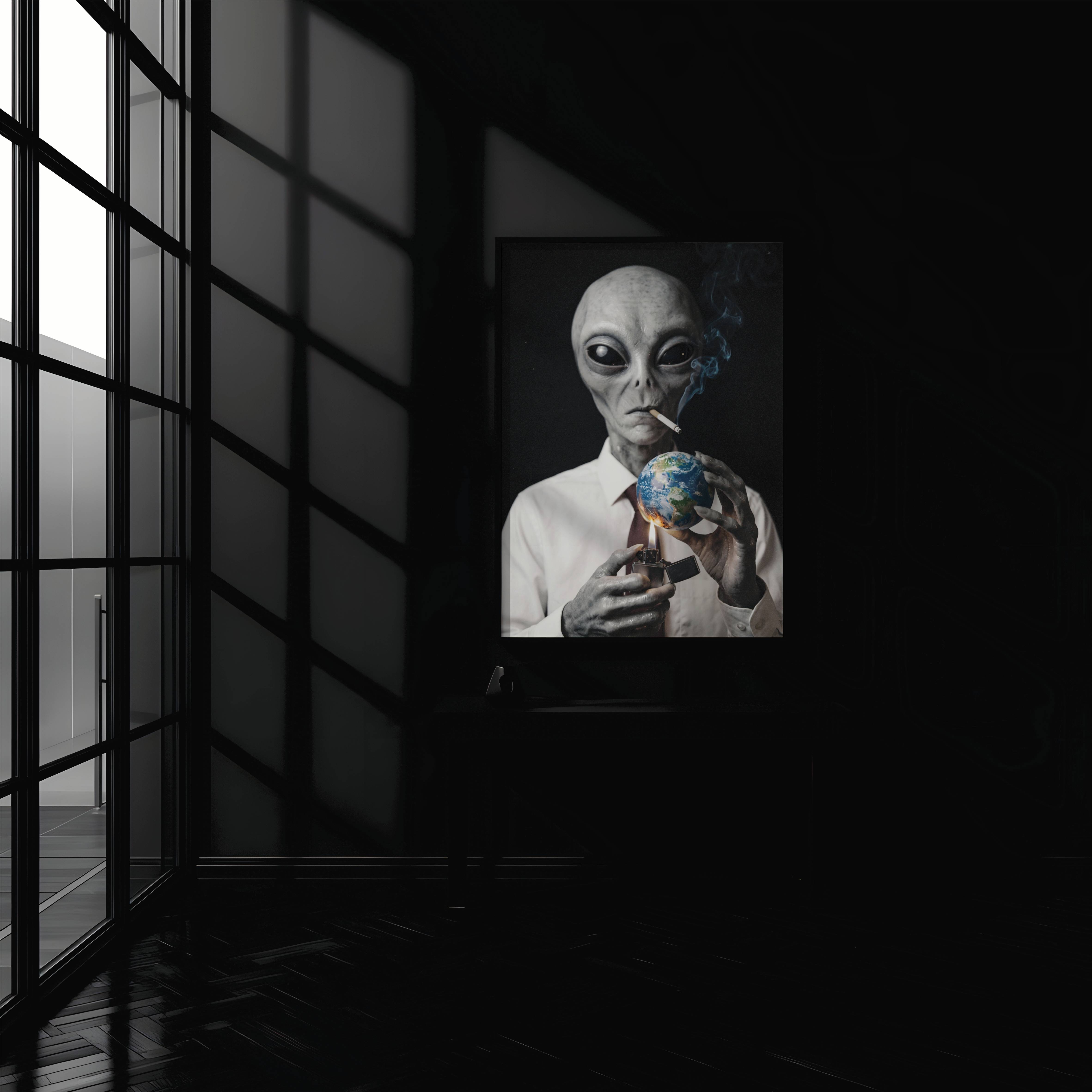 The Verdict - Dark Alien Portrait Art Print - Image 8