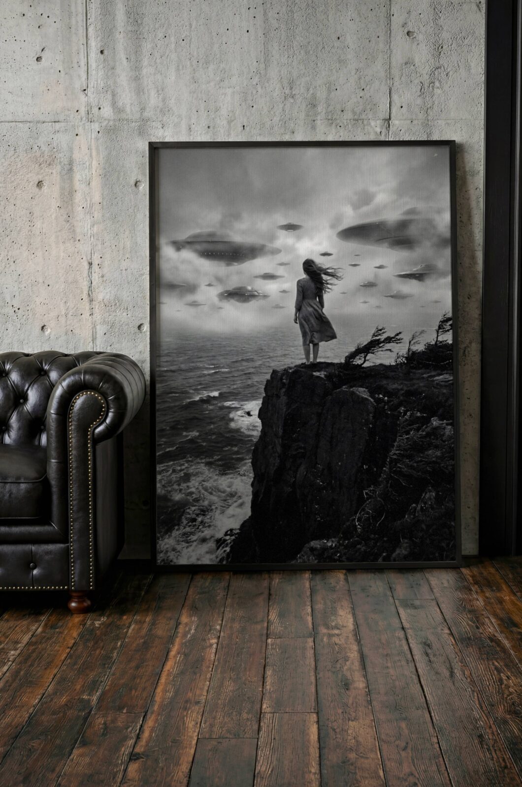 UFO Art Print – Lifestyle Floor Lean Display