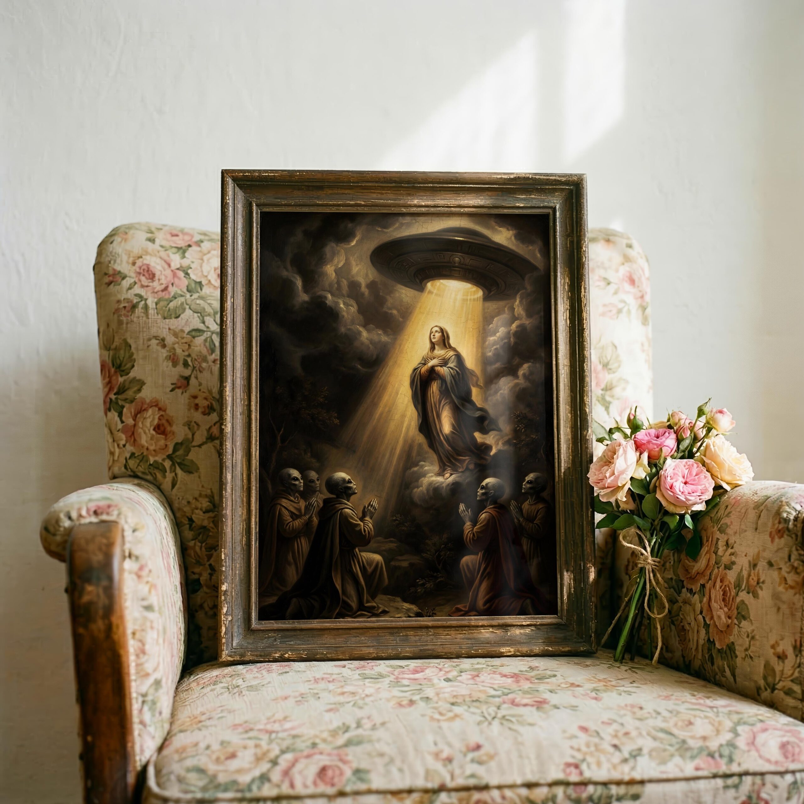 The Assumption - Biblical UFO Art Print - Image 5